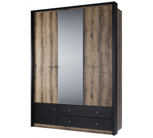 Трехстворчатый шкаф для одежды с зеркалом Джаггер 3DG2S Z Трехстворчатый шкаф для одежды с зеркалом Джаггер 3DG2S Z