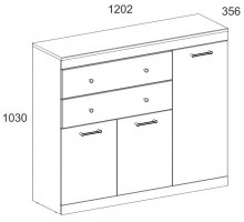 Тумба Джаггер 3D2S Тумба Джаггер 3D2S
