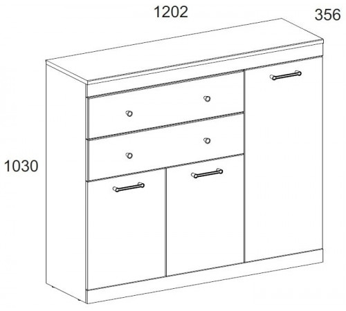 Тумба Джаггер 3D2S Тумба Джаггер 3D2S