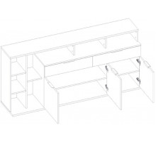 Тумба под телевизор Компакт 3D2S7N L левая Тумба под телевизор Компакт 3D2S7N L левая