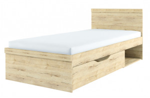 Односпальная кровать Оскар 90 с выдвижным ящиком Односпальная кровать Оскар 90 с выдвижным ящиком