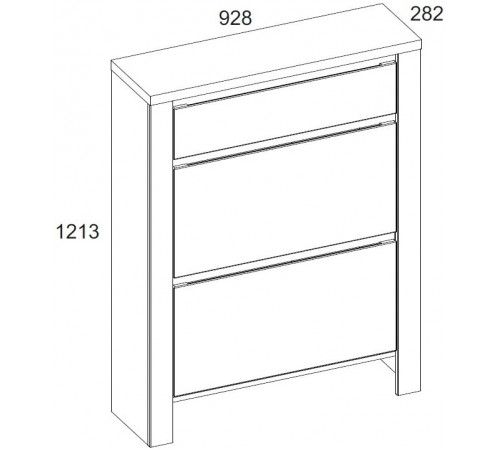 Тумба для обуви Таурус 2D1S Тумба для обуви Таурус 2D1S