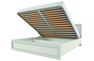 Двуспальная кровать Тиффани 160 крем вудлайн с подъемным механизмом Двуспальная кровать Тиффани 160 крем вудлайн с подъемным механизмом