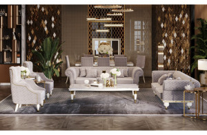 Диван Прадо (велюр серо-бежевый) Диван Прадо (велюр серо-бежевый)