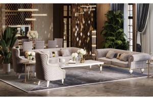 Диван Прадо (велюр серо-бежевый) Диван Прадо (велюр серо-бежевый)