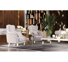 Кресло Прадо (велюр серо-бежевый) Кресло Прадо (велюр серо-бежевый)