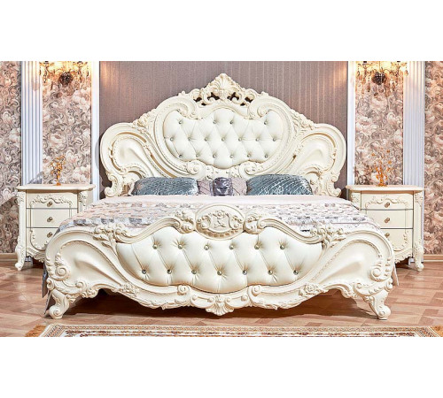 Кровать Элиза Люкс (крем) 1600х2000 Кровать Элиза Люкс (крем) 1600х2000