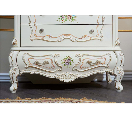 Комод с зеркалом в спальню Шанель (крем) Комод с зеркалом в спальню Шанель (крем)