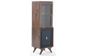 Одностворчатый шкаф витрина для посуды в гостиную Алегро ALEG-12 Одностворчатый шкаф витрина для посуды в гостиную Алегро ALEG-12