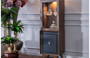 Одностворчатый шкаф витрина для посуды в гостиную Алегро ALEG-12 Одностворчатый шкаф витрина для посуды в гостиную Алегро ALEG-12