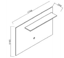 Тумба под ТВ в гостиную Алегро ALEG-15-B-C Тумба под ТВ в гостиную Алегро ALEG-15-B-C