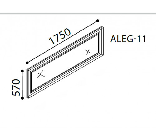Зеркало для комода в гостиную Алегро ALEG-11 Зеркало для комода в гостиную Алегро ALEG-11