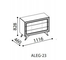 Комод в спальню Алегро ALEG-23 Комод в спальню Алегро ALEG-23