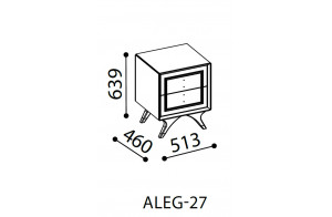 Прикроватная тумба Алегро ALEG-27 Прикроватная тумба Алегро ALEG-27