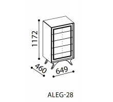 Узкий бельевой комод Алегро ALEG-28 Узкий бельевой комод Алегро ALEG-28