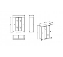 Шкаф 4-х дверный Алвис (ALVIS) ALVIS-20 Шкаф 4-х дверный Алвис (ALVIS) ALVIS-20