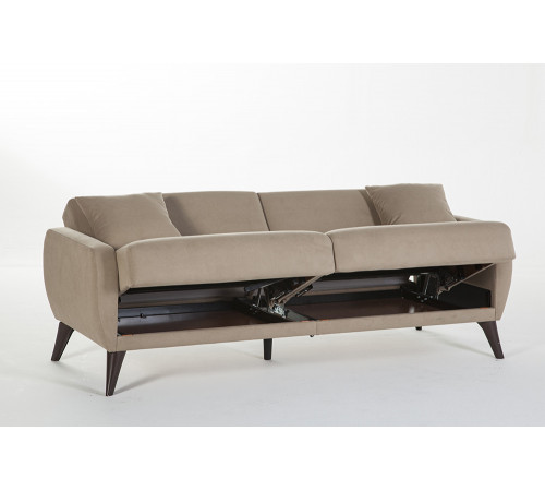 Трехместный Диван-кровать Flexy Флекси (бежевый)