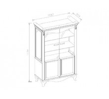 Витрина двухстворчатая Карат KART-13 Витрина двухстворчатая Карат KART-13