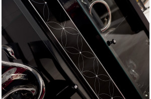 Двухстворчатый шкаф витрина в гостиную Мира MIRA-01 венге Двухстворчатый шкаф витрина в гостиную Мира MIRA-01 венге