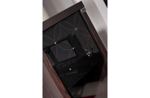 Одностворчатый шкаф витрина для посуды Мира MIRA-02 венге Одностворчатый шкаф витрина для посуды Мира MIRA-02 венге