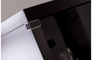 Одностворчатый шкаф витрина для посуды Мира MIRA-02 венге Одностворчатый шкаф витрина для посуды Мира MIRA-02 венге