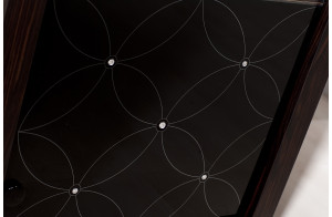 Одностворчатый шкаф витрина для посуды Мира MIRA-02 венге Одностворчатый шкаф витрина для посуды Мира MIRA-02 венге