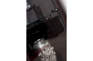 Одностворчатый шкаф витрина для посуды Мира MIRA-02 венге Одностворчатый шкаф витрина для посуды Мира MIRA-02 венге