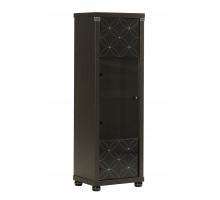 Одностворчатый шкаф витрина для посуды Мира MIRA-02 венге