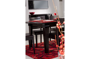 Раскладной обеденный стол для гостиной Мира MIRA-04 венге Раскладной обеденный стол для гостиной Мира MIRA-04 венге