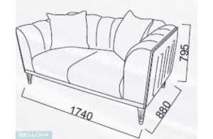 Двухместный диван-кровать Гравита (Gravita) GRAV-03 Беллона Двухместный диван-кровать Гравита (Gravita) GRAV-03 Беллона