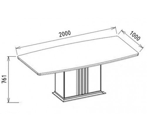 Обеденный стол с тумбой Gravita (Гравита) GRAV-14T слоновая кость Обеденный стол с тумбой Gravita (Гравита) GRAV-14T слоновая кость