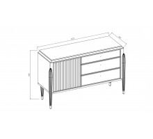 Туалетный столик Gravita (Гравита) GRAV-23 слоновая кость Туалетный столик Gravita (Гравита) GRAV-23 слоновая кость