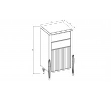 Комод для белья Gravita (Гравита) GRAV-28 слоновая кость Комод для белья Gravita (Гравита) GRAV-28 слоновая кость