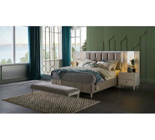 Кровать Gravita (Гравита) GRAV-26 слоновая кость Кровать Gravita (Гравита) GRAV-26 слоновая кость