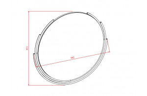 Зеркало для тумба Gravita (Гравита) GRAV-11 Зеркало для тумба Gravita (Гравита) GRAV-11