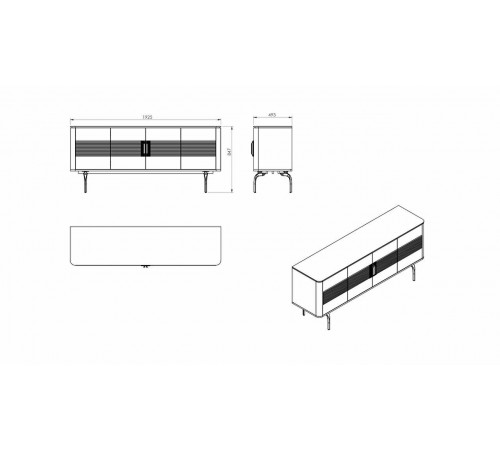 Длинный комод для посуды в гостиную Larissa (Ларисса) lars-10 Длинный комод для посуды в гостиную Larissa (Ларисса) lars-10