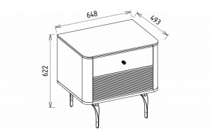 Прикроватная тумба Larissa (Ларисса) lars-27 Прикроватная тумба Larissa (Ларисса) lars-27