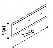 Зеркало для большого комода Легенда (Legenda) LEGN-11 Зеркало для большого комода Легенда (Legenda) LEGN-11