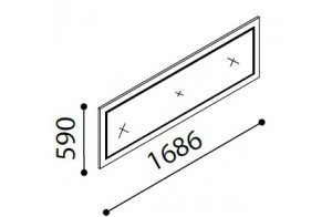 Зеркало для большого комода Легенда (Legenda) LEGN-11 Зеркало для большого комода Легенда (Legenda) LEGN-11