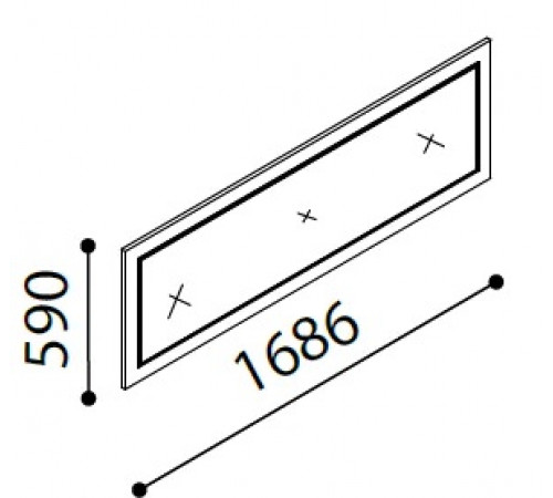 Зеркало для большого комода Легенда (Legenda) LEGN-11 Зеркало для большого комода Легенда (Legenda) LEGN-11
