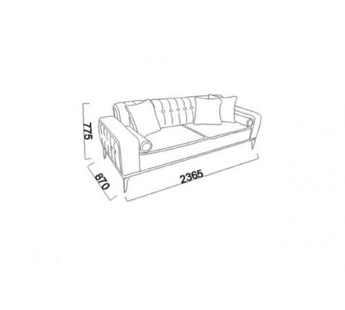 Трехместный диван Лоретто (Loretto) Беллона Трехместный диван Лоретто (Loretto) Беллона