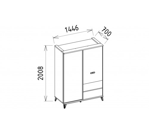 Шкаф купе Менти (Menty) MENTY-19 Шкаф купе Менти (Menty) MENTY-19