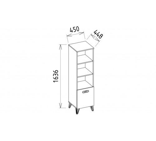 Шкаф-стеллаж Менти (Menty) MENTY-32 Шкаф-стеллаж Менти (Menty) MENTY-32