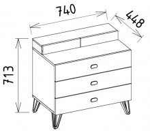 Комод Менти (Menty) MENTY-28 Комод Менти (Menty) MENTY-28