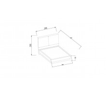 Кровать двуспальная Миранте (Mirante) MINT-26 Кровать двуспальная Миранте (Mirante) MINT-26