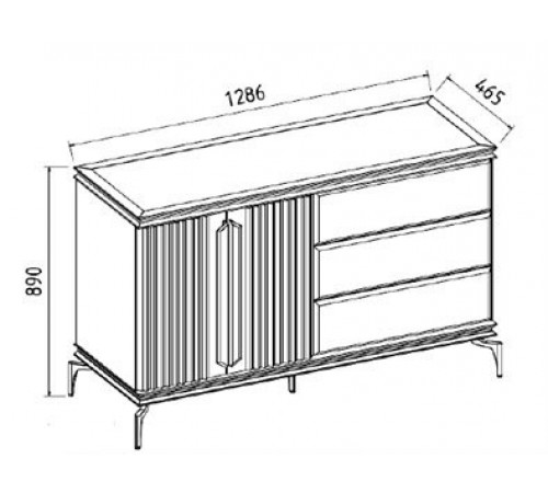 Туалетный столик Монтего MONT-23 Туалетный столик Монтего MONT-23
