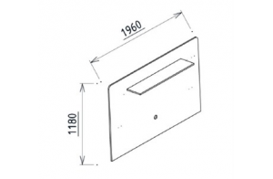 Часть мебельной стенки  для ТВ тумбы  (PESARO) PESR-15В Часть мебельной стенки  для ТВ тумбы  (PESARO) PESR-15В