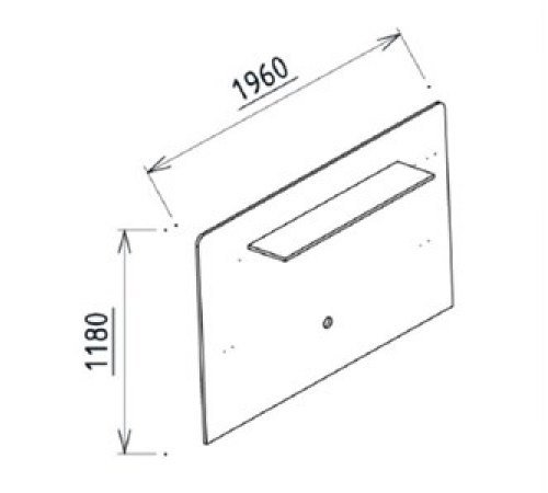 Часть мебельной стенки  для ТВ тумбы  (PESARO) PESR-15В Часть мебельной стенки  для ТВ тумбы  (PESARO) PESR-15В