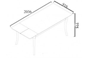 Раскладной стол Песаро (PESARO) PESR-14 Раскладной стол Песаро (PESARO) PESR-14