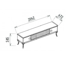 Тумба под ТВ Песаро (PESARO) PESR-15 Тумба под ТВ Песаро (PESARO) PESR-15